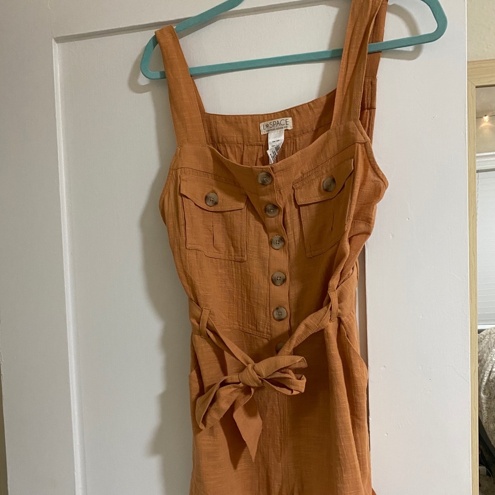 L*Space Rust Romper With Buttons - Small - image 3